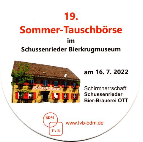 bad schussenried bc-bw schuss rund 6b (200-19 fvb tauschb�rse 1922)